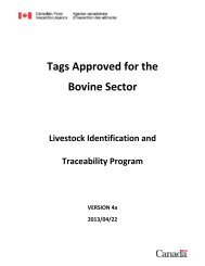 Tags Approved for the Bovine Sector - Canadian Cattle Identification ...