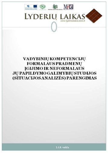 346.pdf - LyderiÅ³ laikas - Å vietimo ir mokslo ministerija