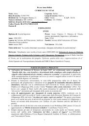 Dr.ssa Anna Bellini CURRICULUM VITAE Nome - Clinica Pediatrica ...