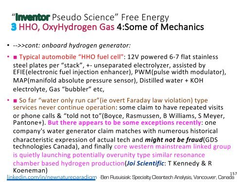 Kald Fusjon, Tesla, Skalar Bølge, Torsjon Felt, «Gratis Energi»…  = Alle Søppelvitenskap? (Norsk Oppsummering) / Cold Fusion, Tesla, Free Energy = Pseudo Science?