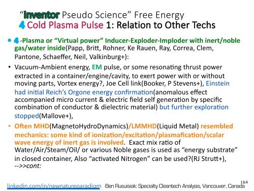 Kald Fusjon, Tesla, Skalar Bølge, Torsjon Felt, «Gratis Energi»…  = Alle Søppelvitenskap? (Norsk Oppsummering) / Cold Fusion, Tesla, Free Energy = Pseudo Science?