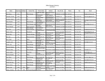 9-27-11 OM Directory - Valley Hospital