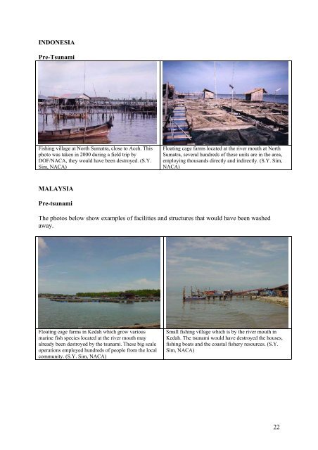 Impacts of the Tsunami on Fisheries, Aquaculture and ... - Library