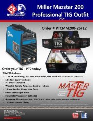 Miller Maxstar 200 Professional TIG Outfit - CK Worldwide