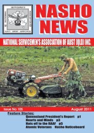 NATIONAL SERVICEMEN'S ASSOCIATION OF ... - Nasho Front Page