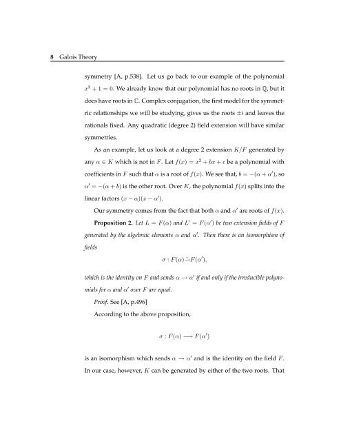 Galois Theory: A Study of Cyclotomic Field ... - Scripps College