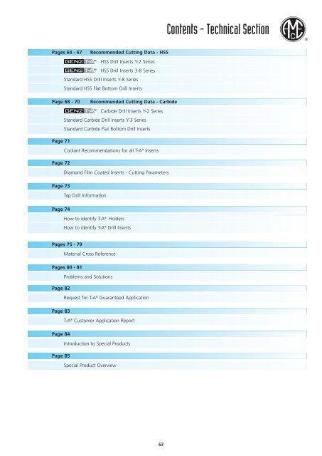 Standard Drilling Catalogue - Awartech