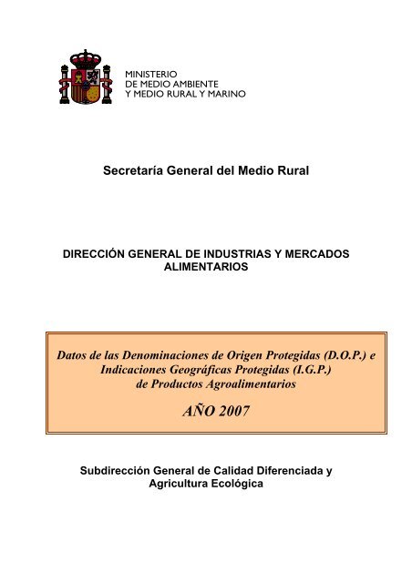 (D.O.P.) e Indicaciones GeogrÃ¡ficas Protegidas (I.G.P.) - Eurocarne