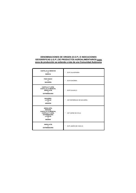 (D.O.P.) e Indicaciones GeogrÃ¡ficas Protegidas (I.G.P.) - Eurocarne