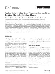 Feeding Habits of Yellow Goose FishLophius litulon and ... - E-fas.org