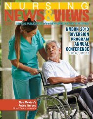 Newsletter Spring 2013 - the New Mexico Board of Nursing
