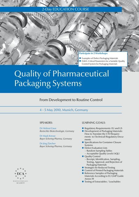 Quality of Pharmaceutical Packaging Systems - GMP-Navigator