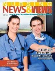 NURSES AND SOCIAL MEDIA: - the New Mexico Board of Nursing