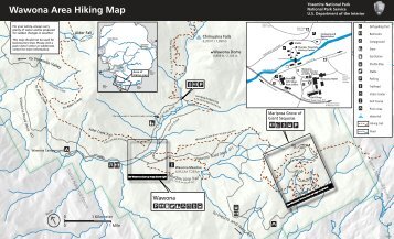 Wawona Area Hiking Map - National Park Service