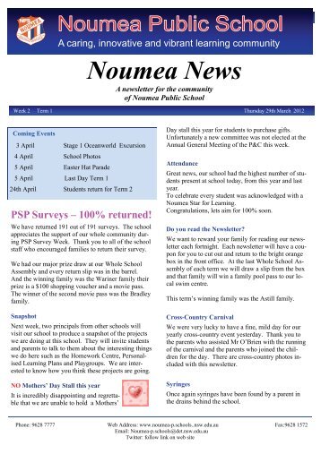 Noumea News - Noumea Public School