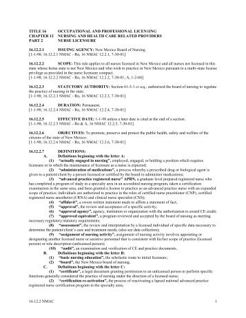 65 1115 Licensure Of Professional Nurses Qualifications