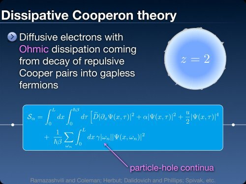 Infinite randomness and the superconductor-metal transition - PiTP