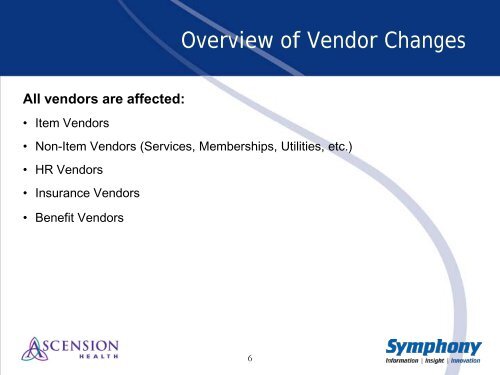 PeopleSoft Vendor Portal Functionality - Ascension Health