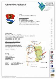 Gemeinde Faulbach - Logistik Untermain