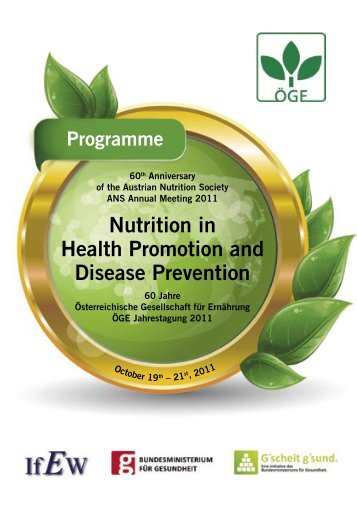 Nutrition in Health Promotion and Disease Prevention
