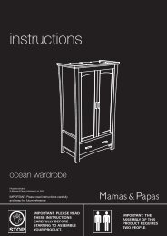 Ocean Wardrobe instructions - Mamas & Papas