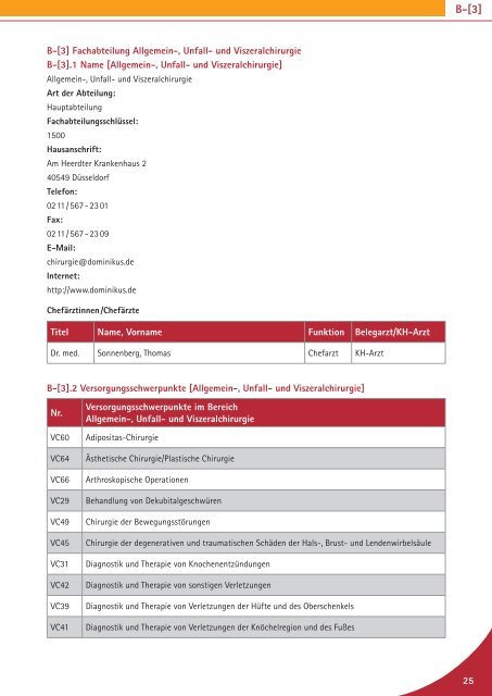 QualitÃ¤tsbericht 2010 - Dominikus Krankenhaus DÃ¼sseldorf Heerdt ...