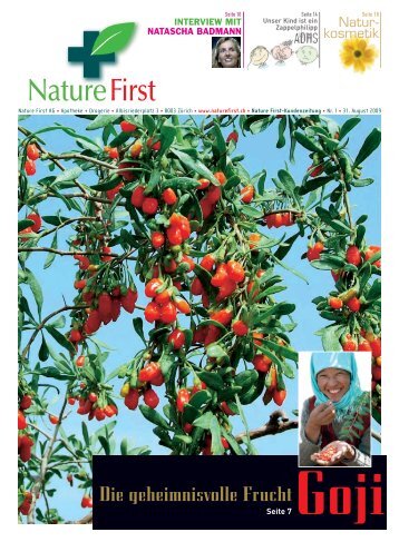 Nature First Zeitung Nr. 1 - Nature First, Apotheke