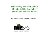 Dr. Harry âDutchâ Dresser, Principle - Maine Energy Systems