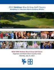 2012 Heidmar Blue & Gray Golf Classics - USMMA Alumni ...