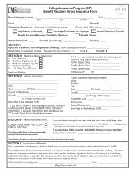 CIP Benefit Recipient Enrollment/Change Form - SURS