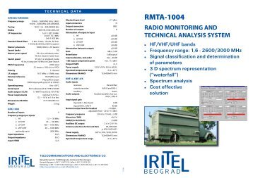 RMTA-1004 Radio Monitoring and Technical Analysis System