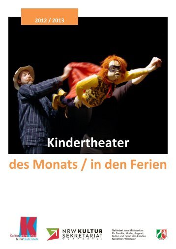 Kindertheater des Monats / in den Ferien - NRW Kultursekretariat
