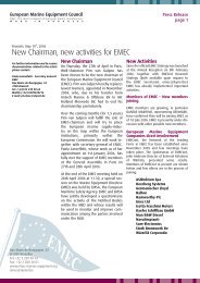 2006/05/10 press release: New Chairman, new activities for EMEC
