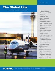 A newsletter for the aviation industry - Arinc