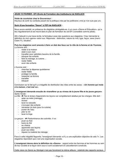 Le bilan complet du projet (pdf, 59 pages, 425 Ko) - Site auxiliaire ...