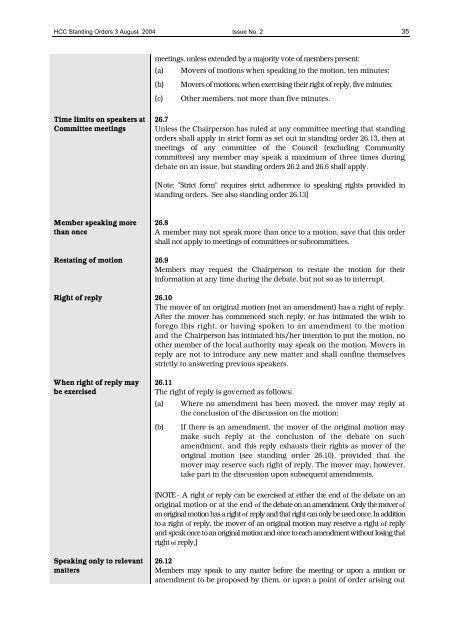 Standing orders.pdf - Hutt City Council