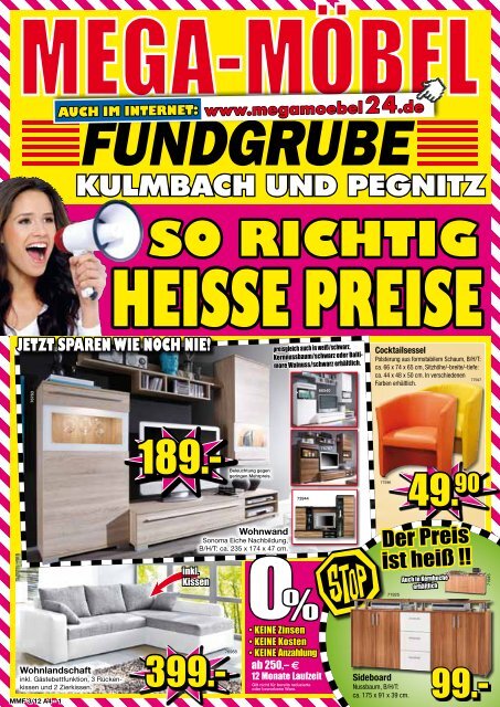 So richtig heiSSe PreiSe NeU! - MEGA Möbel Fundgrube Kulmbach ...