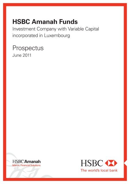 Hsbc Amanah Funds Prospectus