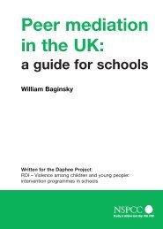 Peer mediation in the UK: a guide for schools - nspcc