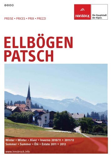 Preisliste Ellbögen-Patsch 2010