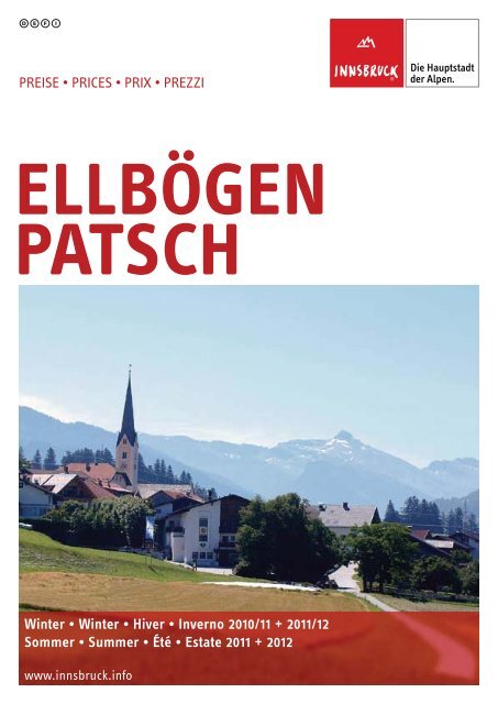 Preisliste Ellbögen-Patsch 2010