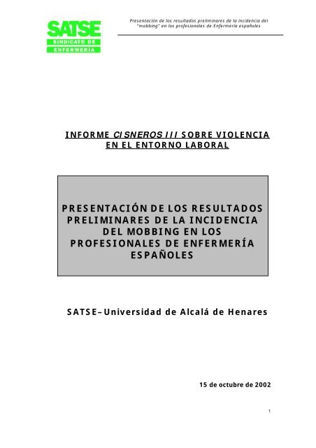 presentaciÃ³n de los resultados preliminares de la incidencia del ...