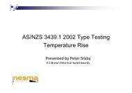 Temperature Rise - NESMA (National Electrical Switchboard ...