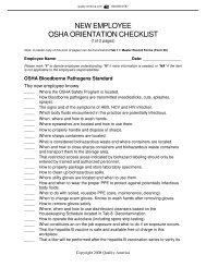 NEW EMPLOYEE OSHA ORIENTATION CHECKLIST - HCPro Blogs