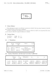 95 41 Nb 54 1 Decay Scheme 2 Nuclear Data 2.1 β− Transitions 2.2 ...