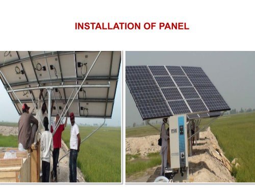 performance evaluation of solar water pump
