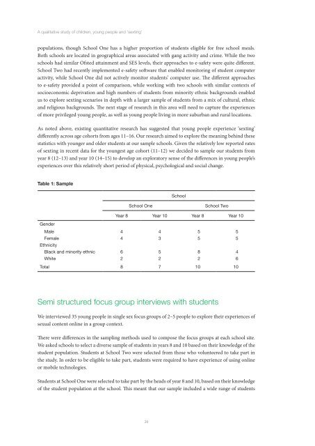 A qualitative study of children, young people and 'sexting ... - NSPCC