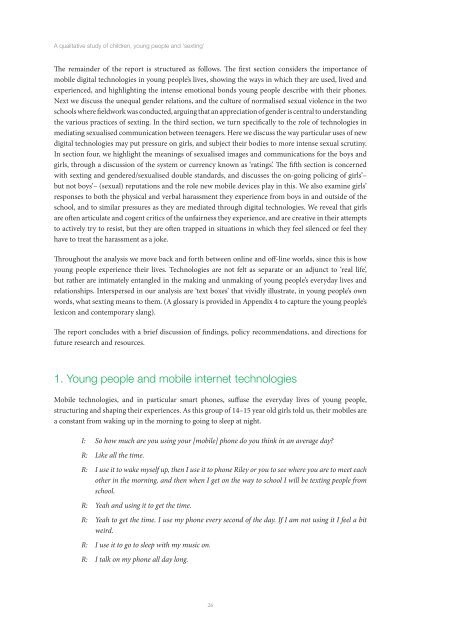 A qualitative study of children, young people and 'sexting ... - NSPCC