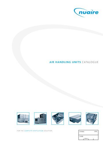 Nuaire Catalogue - Air Handling Units - Nuaire Group