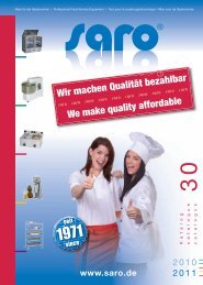 finden Sie den aktuellen Produktekatalog von SARO - Novorex